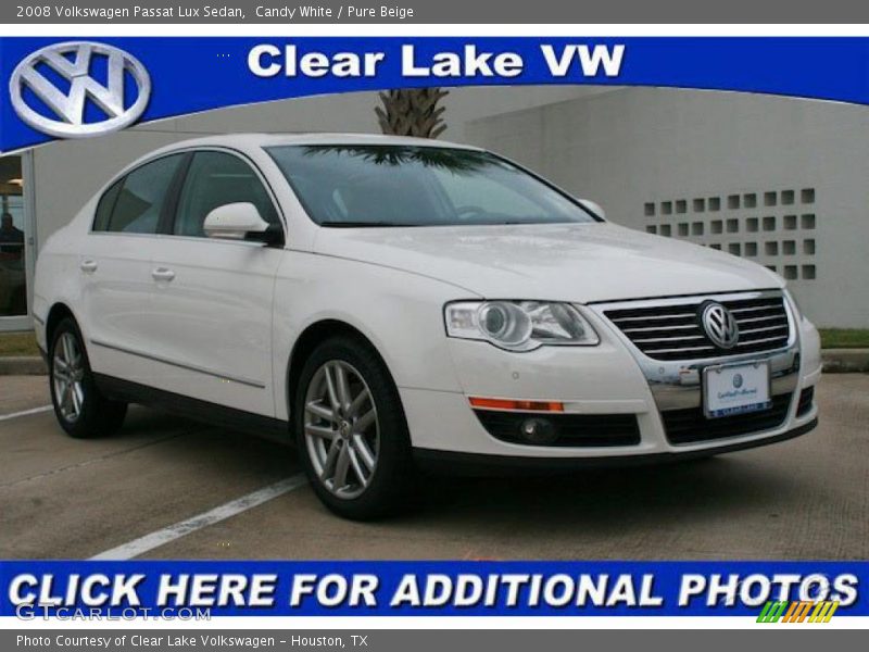 Candy White / Pure Beige 2008 Volkswagen Passat Lux Sedan