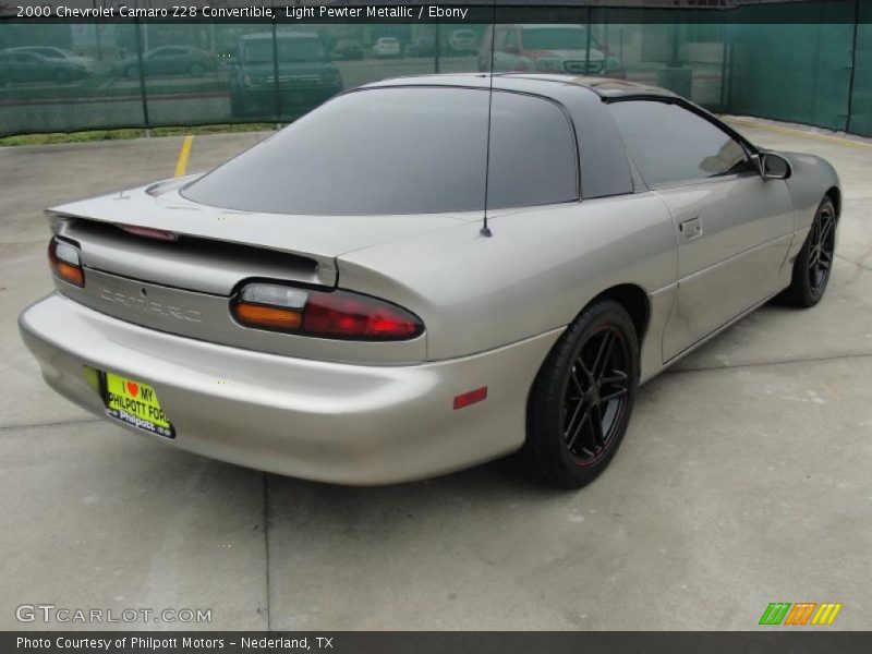 Light Pewter Metallic / Ebony 2000 Chevrolet Camaro Z28 Convertible