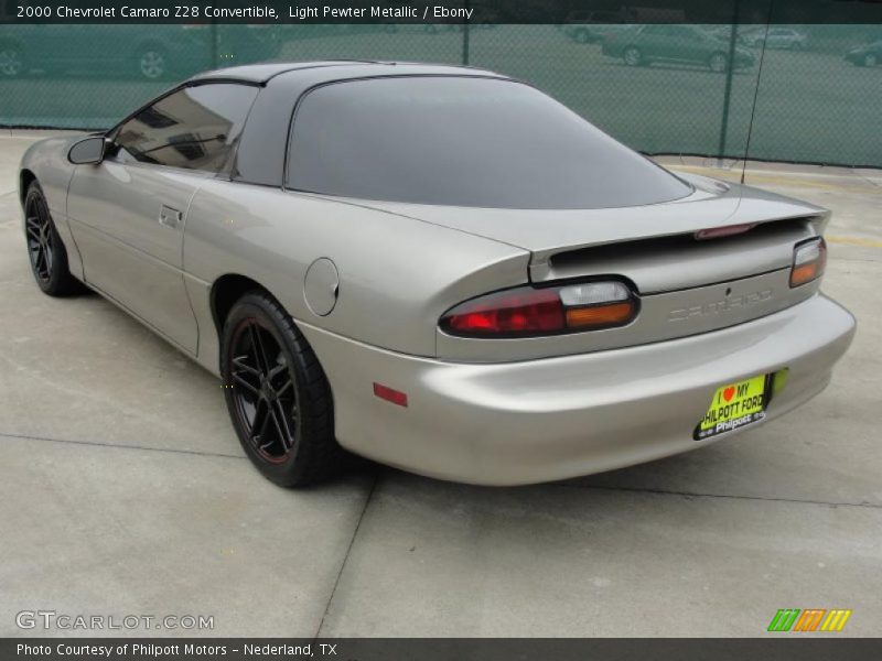 Light Pewter Metallic / Ebony 2000 Chevrolet Camaro Z28 Convertible