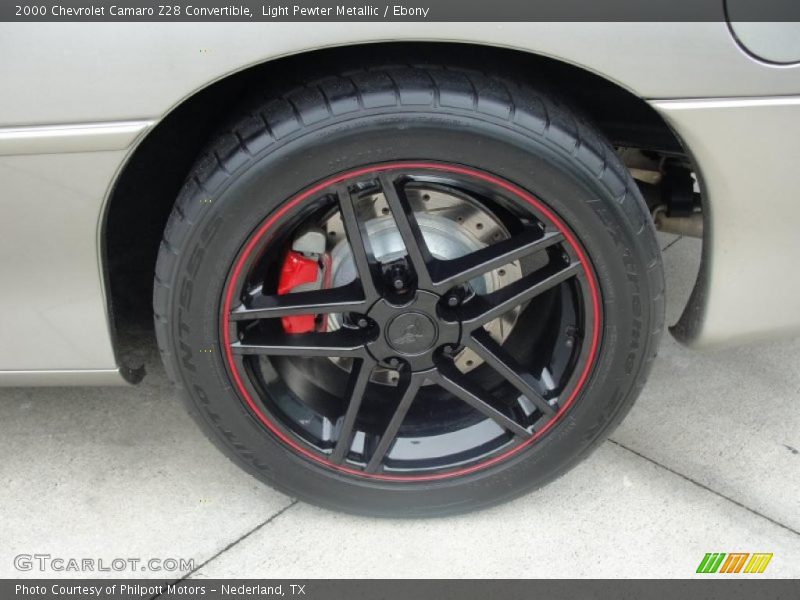Custom Wheels of 2000 Camaro Z28 Convertible