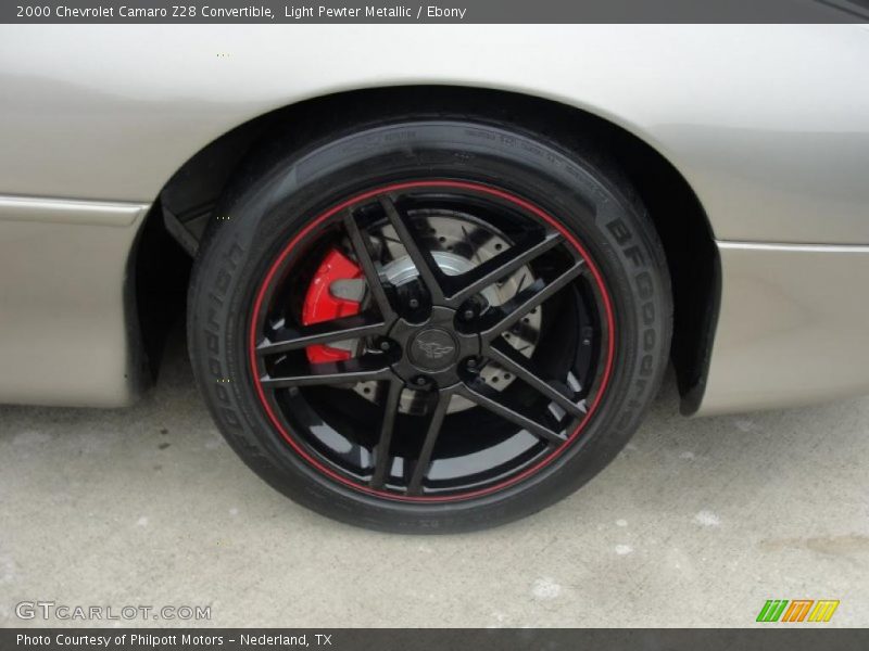 Custom Wheels of 2000 Camaro Z28 Convertible