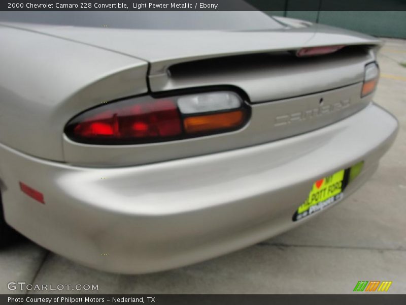 Light Pewter Metallic / Ebony 2000 Chevrolet Camaro Z28 Convertible