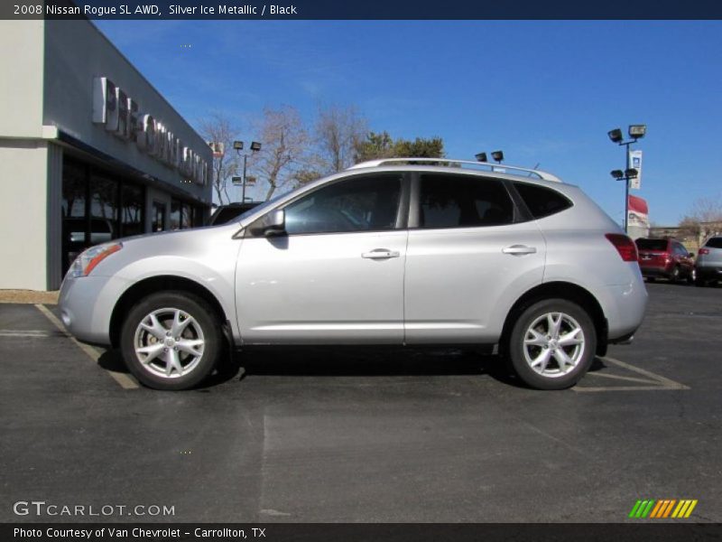 Silver Ice Metallic / Black 2008 Nissan Rogue SL AWD