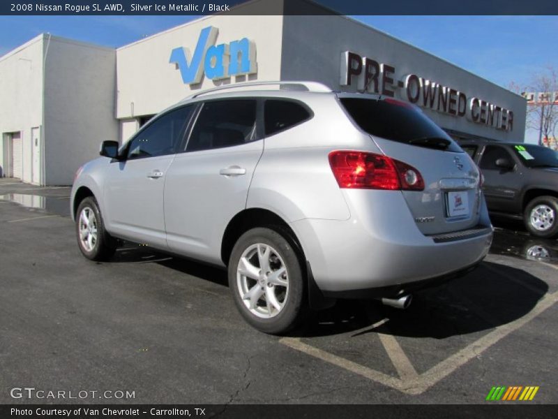 Silver Ice Metallic / Black 2008 Nissan Rogue SL AWD