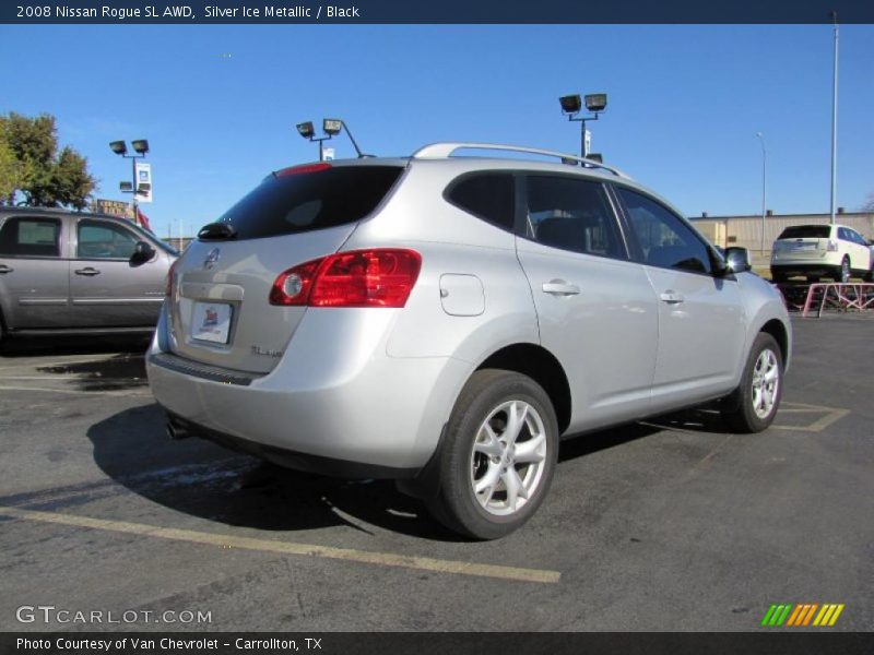 Silver Ice Metallic / Black 2008 Nissan Rogue SL AWD
