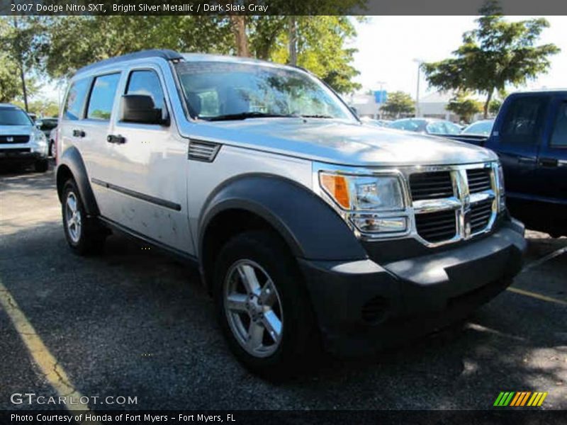 Bright Silver Metallic / Dark Slate Gray 2007 Dodge Nitro SXT