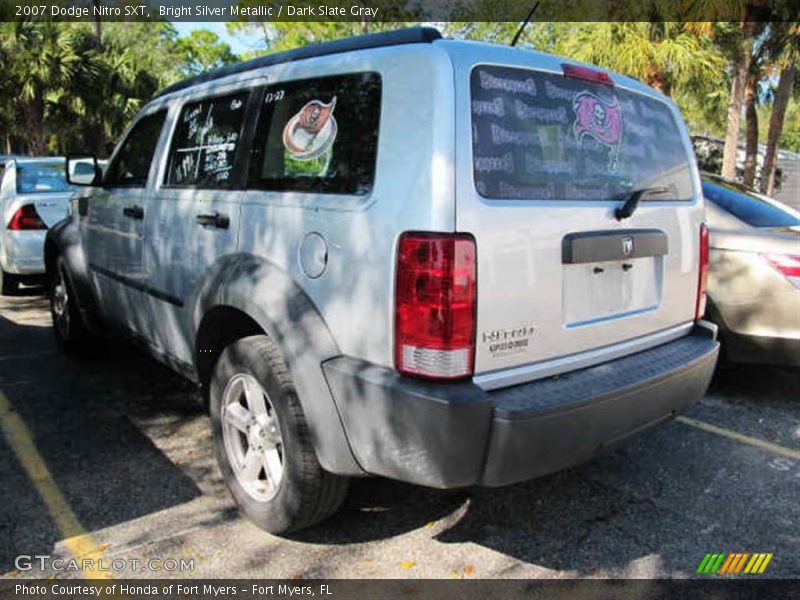 Bright Silver Metallic / Dark Slate Gray 2007 Dodge Nitro SXT
