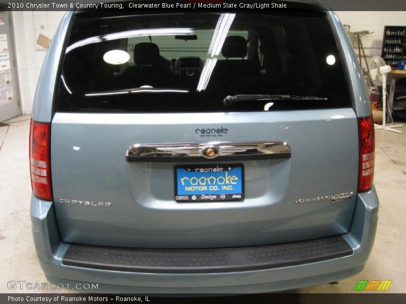 Clearwater Blue Pearl / Medium Slate Gray/Light Shale 2010 Chrysler Town & Country Touring