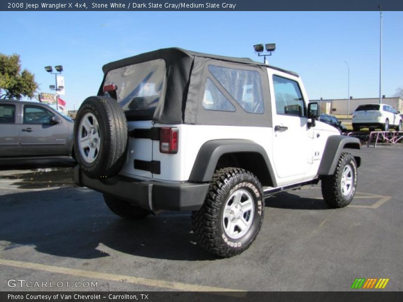 Stone White / Dark Slate Gray/Medium Slate Gray 2008 Jeep Wrangler X 4x4