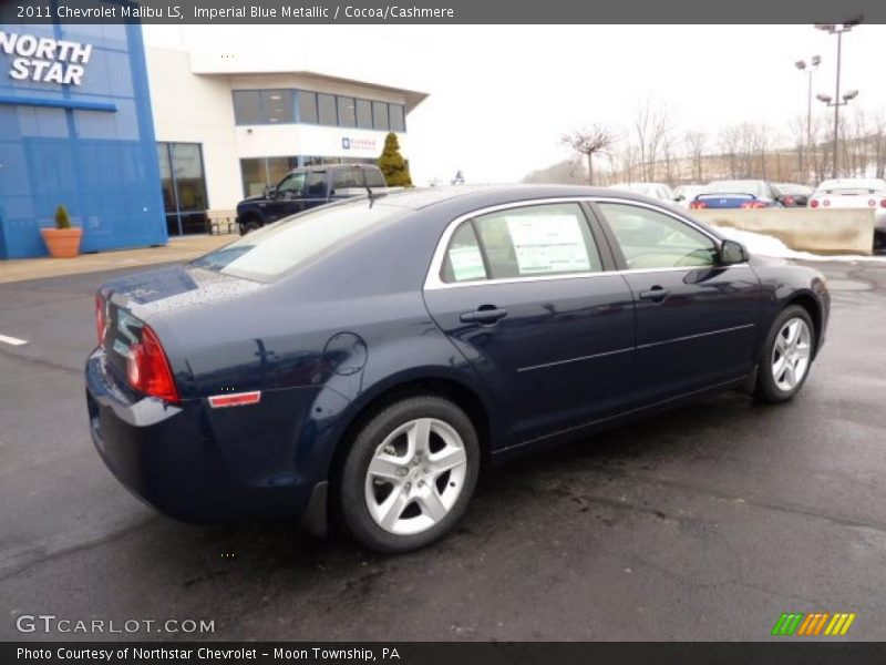 Imperial Blue Metallic / Cocoa/Cashmere 2011 Chevrolet Malibu LS