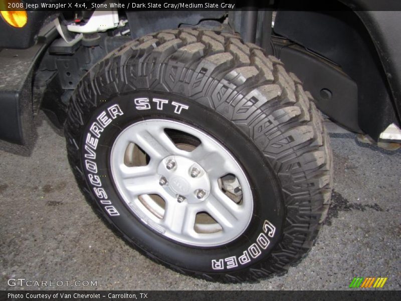 Stone White / Dark Slate Gray/Medium Slate Gray 2008 Jeep Wrangler X 4x4