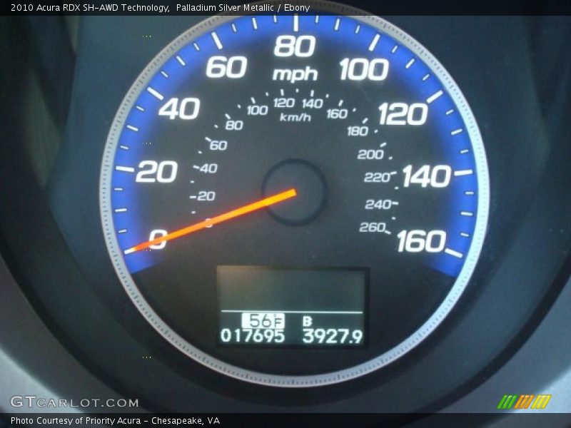 Palladium Silver Metallic / Ebony 2010 Acura RDX SH-AWD Technology