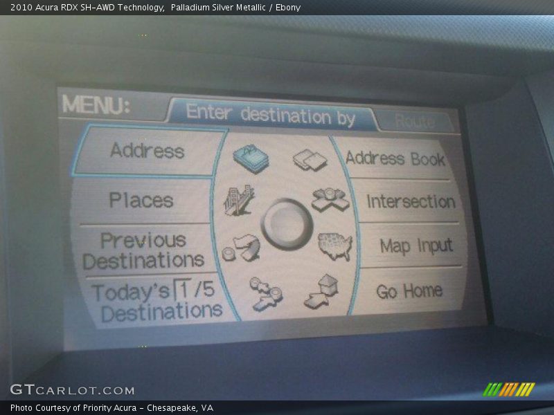 Palladium Silver Metallic / Ebony 2010 Acura RDX SH-AWD Technology