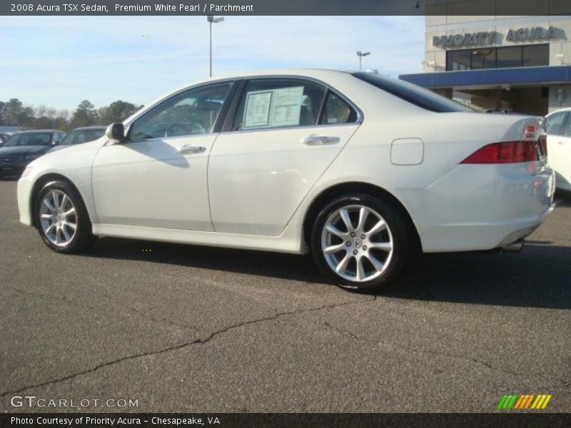 Premium White Pearl / Parchment 2008 Acura TSX Sedan