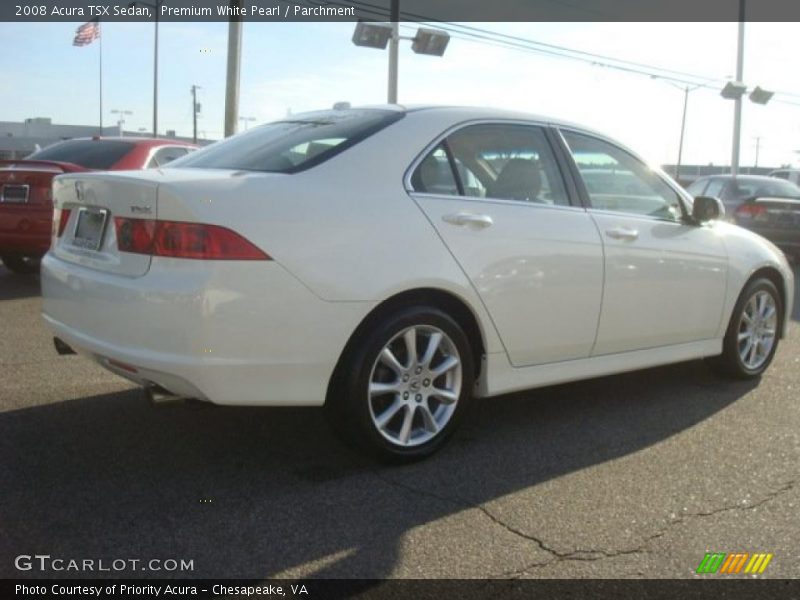 Premium White Pearl / Parchment 2008 Acura TSX Sedan