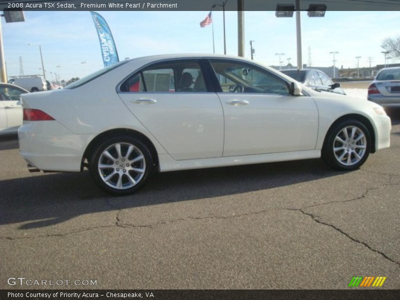 Premium White Pearl / Parchment 2008 Acura TSX Sedan