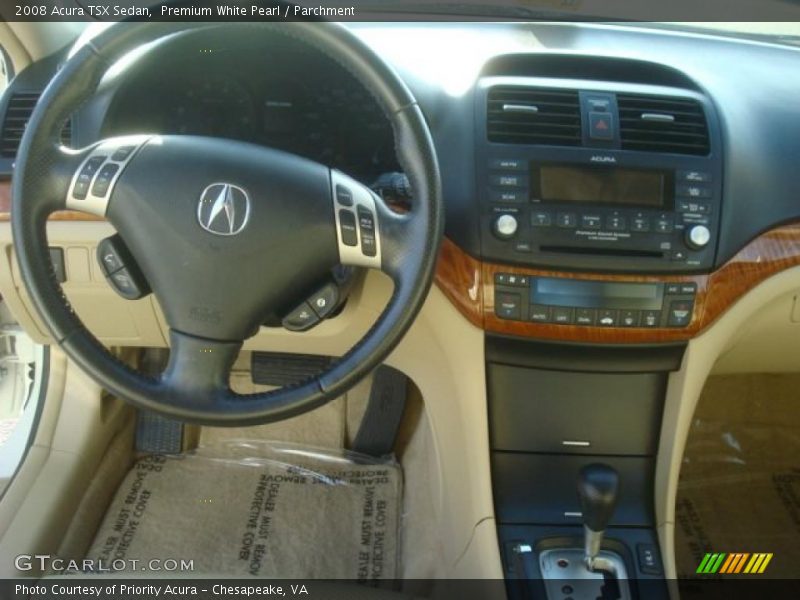 Premium White Pearl / Parchment 2008 Acura TSX Sedan