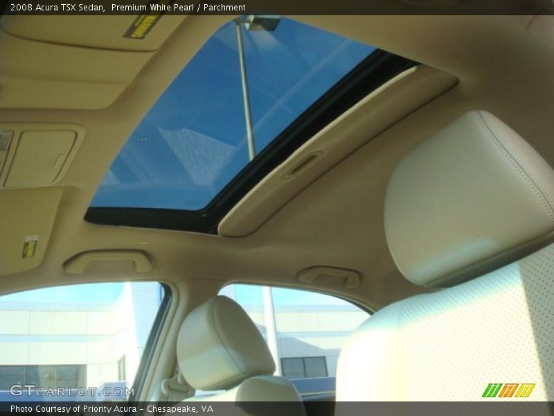 Premium White Pearl / Parchment 2008 Acura TSX Sedan