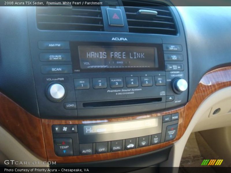 Premium White Pearl / Parchment 2008 Acura TSX Sedan