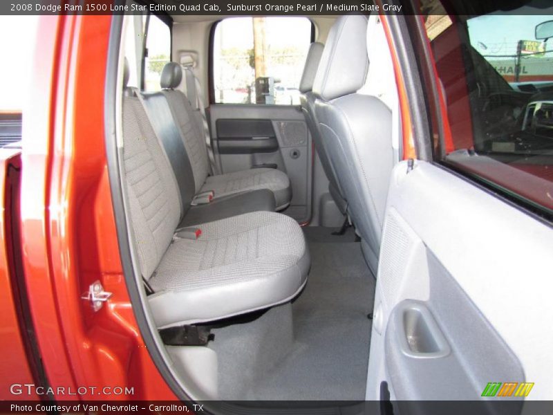 Sunburst Orange Pearl / Medium Slate Gray 2008 Dodge Ram 1500 Lone Star Edition Quad Cab