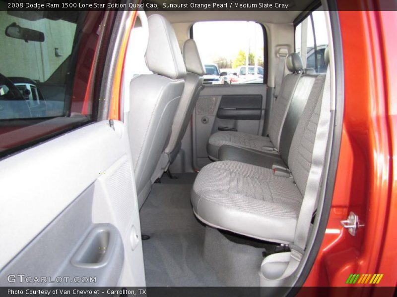 Sunburst Orange Pearl / Medium Slate Gray 2008 Dodge Ram 1500 Lone Star Edition Quad Cab