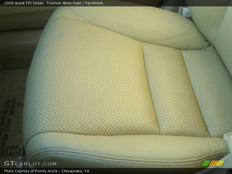 Premium White Pearl / Parchment 2008 Acura TSX Sedan