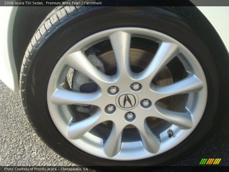 Premium White Pearl / Parchment 2008 Acura TSX Sedan