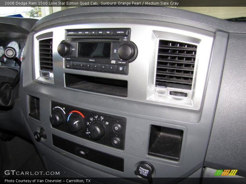 Sunburst Orange Pearl / Medium Slate Gray 2008 Dodge Ram 1500 Lone Star Edition Quad Cab