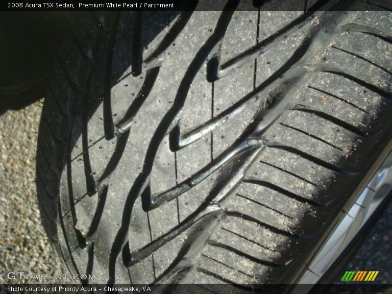 Premium White Pearl / Parchment 2008 Acura TSX Sedan
