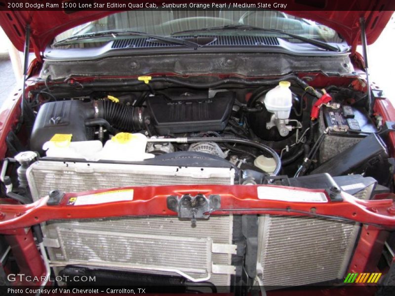 Sunburst Orange Pearl / Medium Slate Gray 2008 Dodge Ram 1500 Lone Star Edition Quad Cab