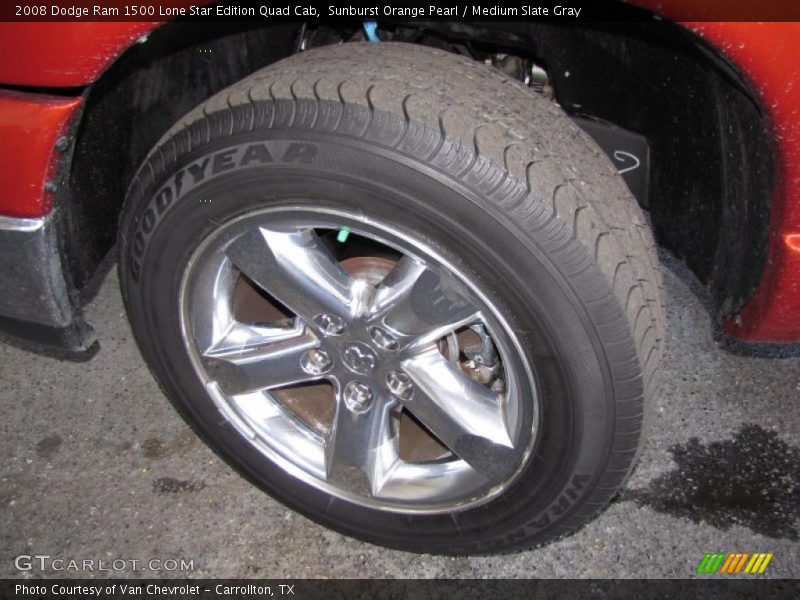 Sunburst Orange Pearl / Medium Slate Gray 2008 Dodge Ram 1500 Lone Star Edition Quad Cab