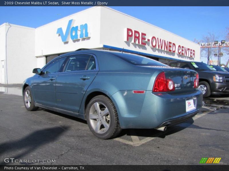 Silver Moss Metallic / Ebony 2009 Chevrolet Malibu LT Sedan