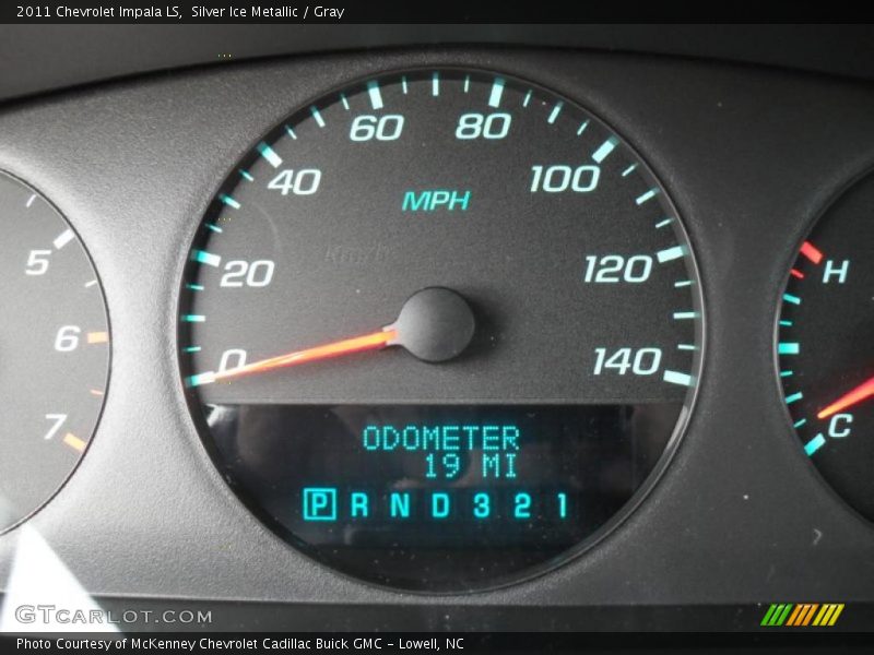 Silver Ice Metallic / Gray 2011 Chevrolet Impala LS