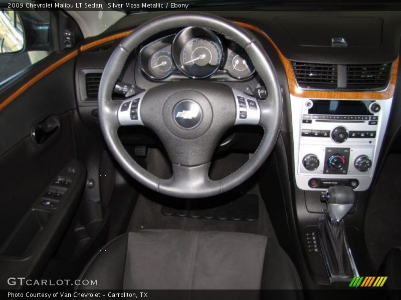 Silver Moss Metallic / Ebony 2009 Chevrolet Malibu LT Sedan