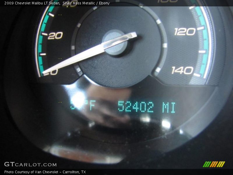Silver Moss Metallic / Ebony 2009 Chevrolet Malibu LT Sedan
