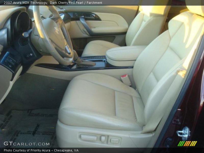 Dark Cherry Red Pearl / Parchment 2007 Acura MDX Technology