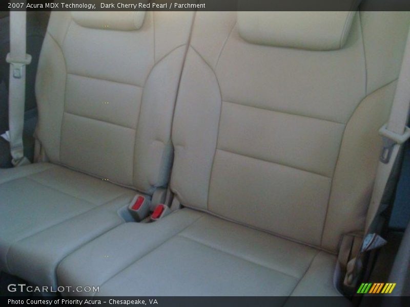 Dark Cherry Red Pearl / Parchment 2007 Acura MDX Technology