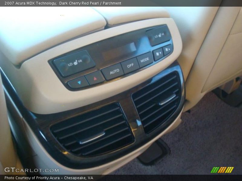 Dark Cherry Red Pearl / Parchment 2007 Acura MDX Technology