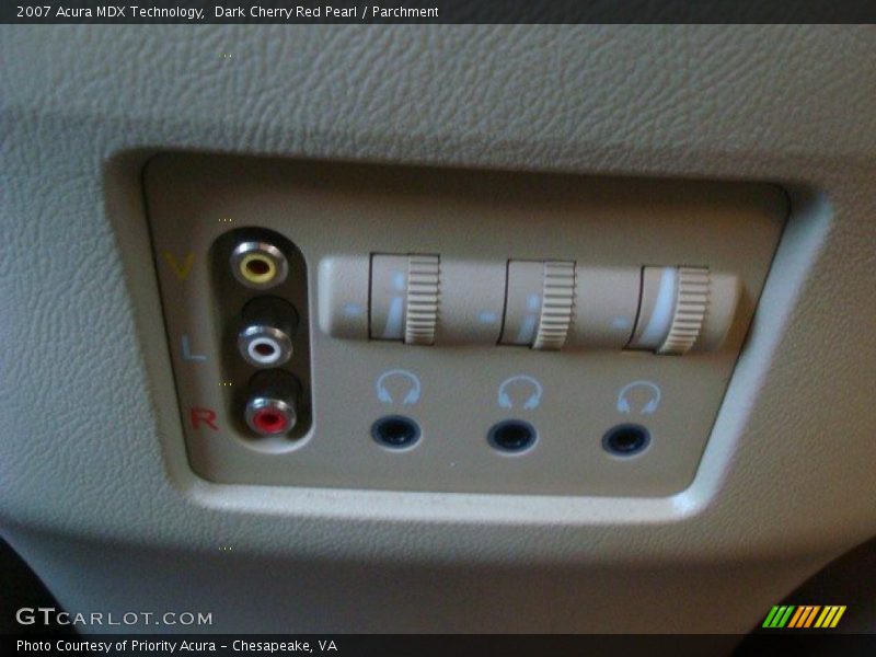 Dark Cherry Red Pearl / Parchment 2007 Acura MDX Technology