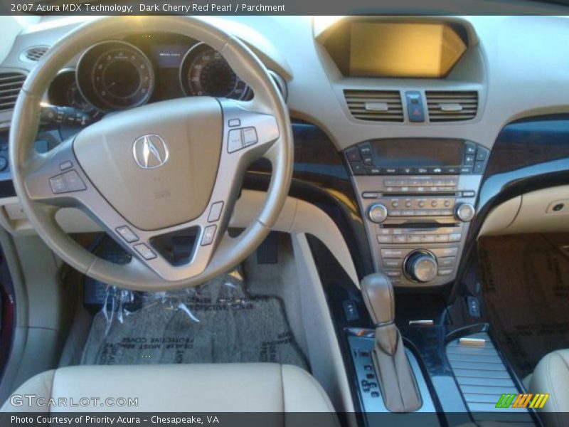 Dark Cherry Red Pearl / Parchment 2007 Acura MDX Technology