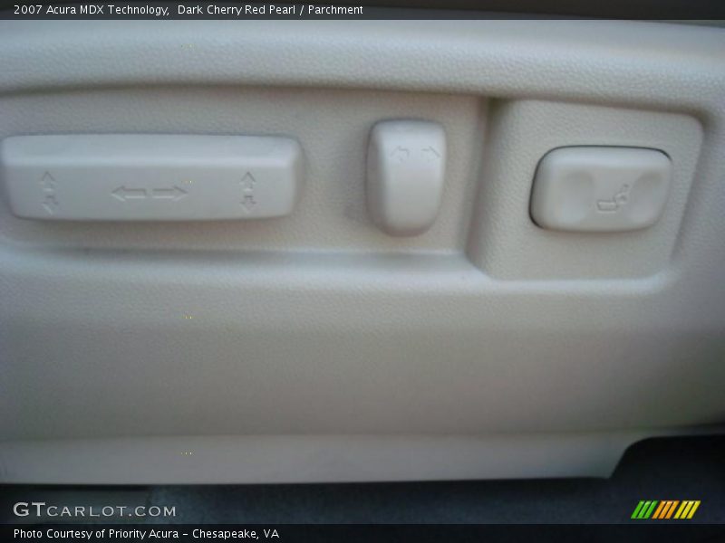 Dark Cherry Red Pearl / Parchment 2007 Acura MDX Technology