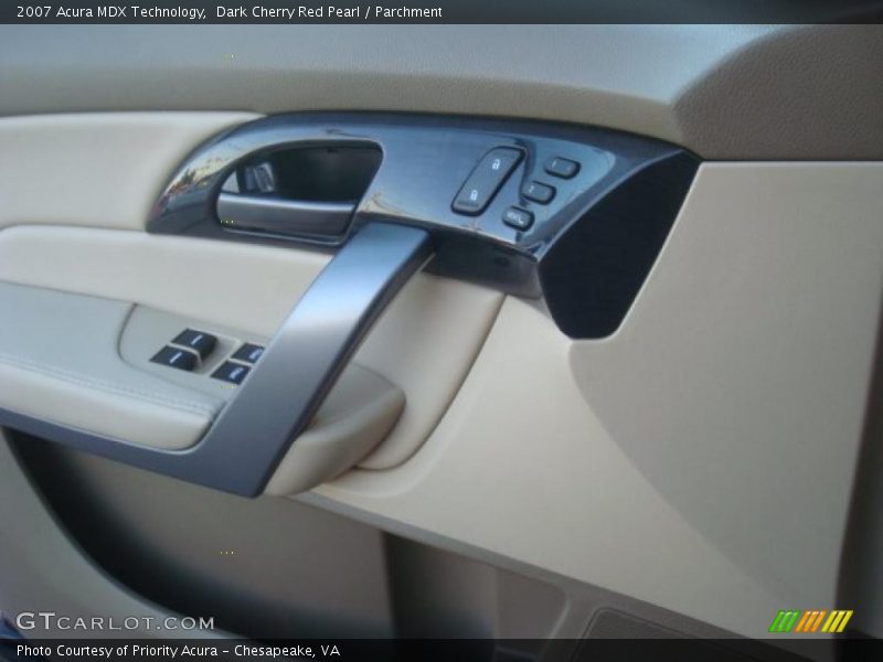 Dark Cherry Red Pearl / Parchment 2007 Acura MDX Technology