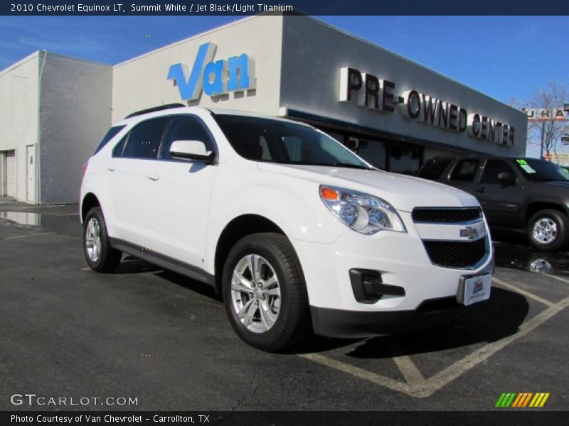 Summit White / Jet Black/Light Titanium 2010 Chevrolet Equinox LT