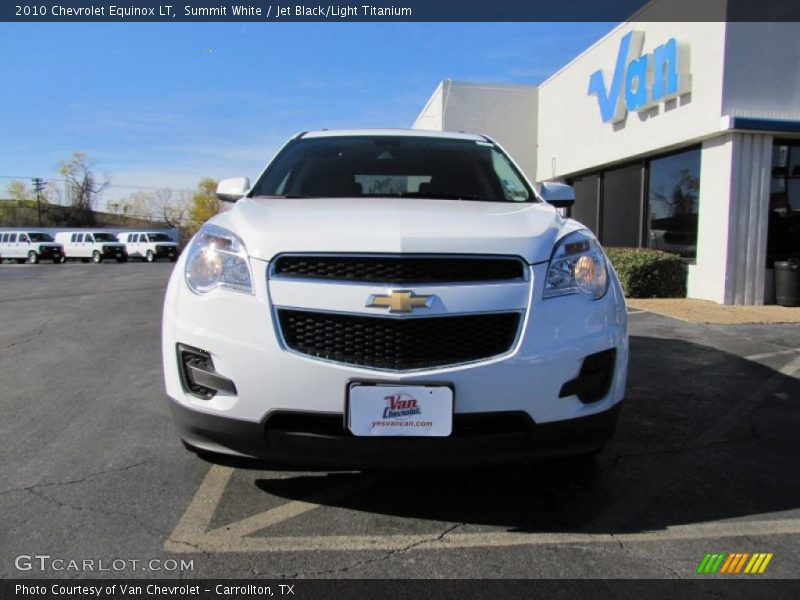 Summit White / Jet Black/Light Titanium 2010 Chevrolet Equinox LT