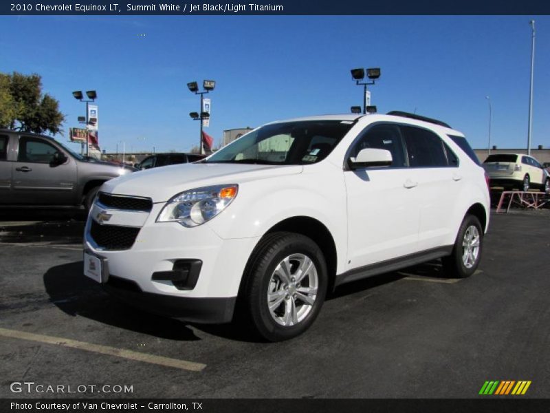 Summit White / Jet Black/Light Titanium 2010 Chevrolet Equinox LT