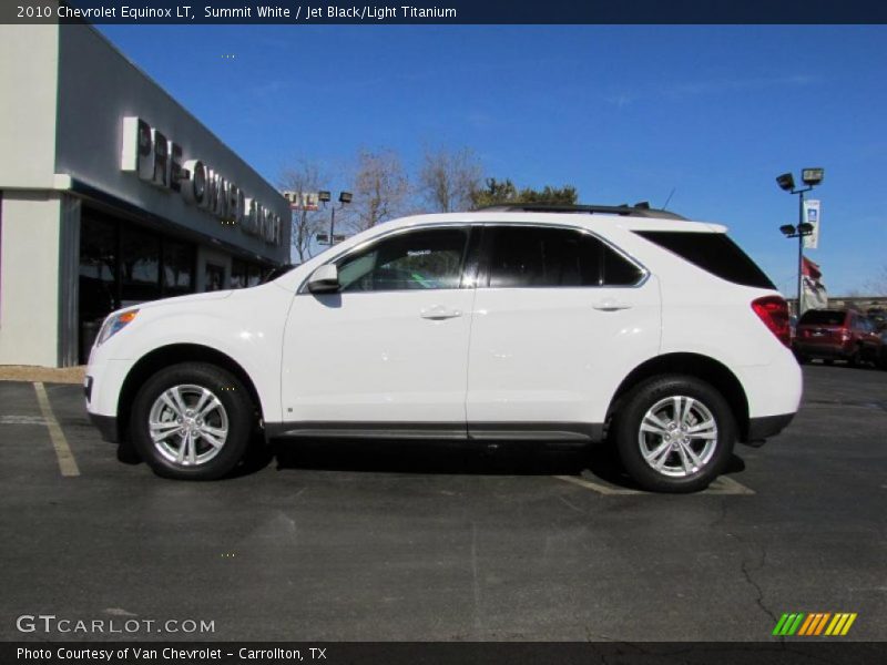 Summit White / Jet Black/Light Titanium 2010 Chevrolet Equinox LT