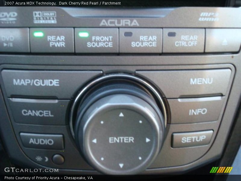 Dark Cherry Red Pearl / Parchment 2007 Acura MDX Technology