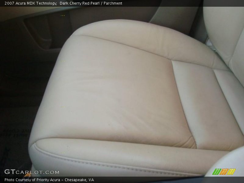 Dark Cherry Red Pearl / Parchment 2007 Acura MDX Technology