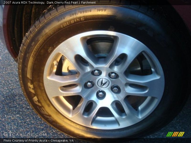 Dark Cherry Red Pearl / Parchment 2007 Acura MDX Technology