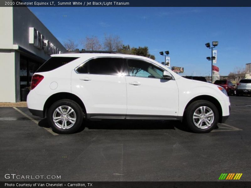 Summit White / Jet Black/Light Titanium 2010 Chevrolet Equinox LT